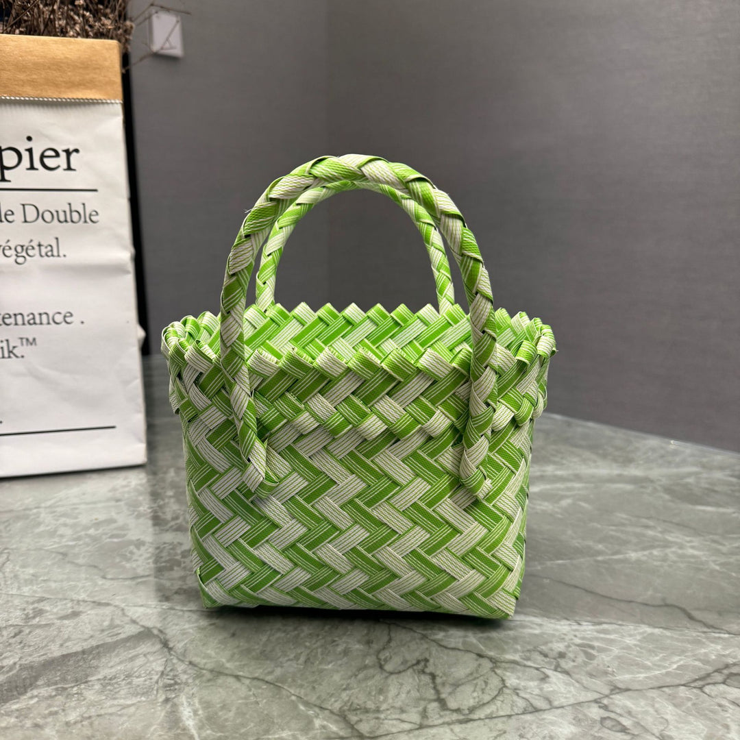 Handcrafted basket bag in stylish design Kalsten