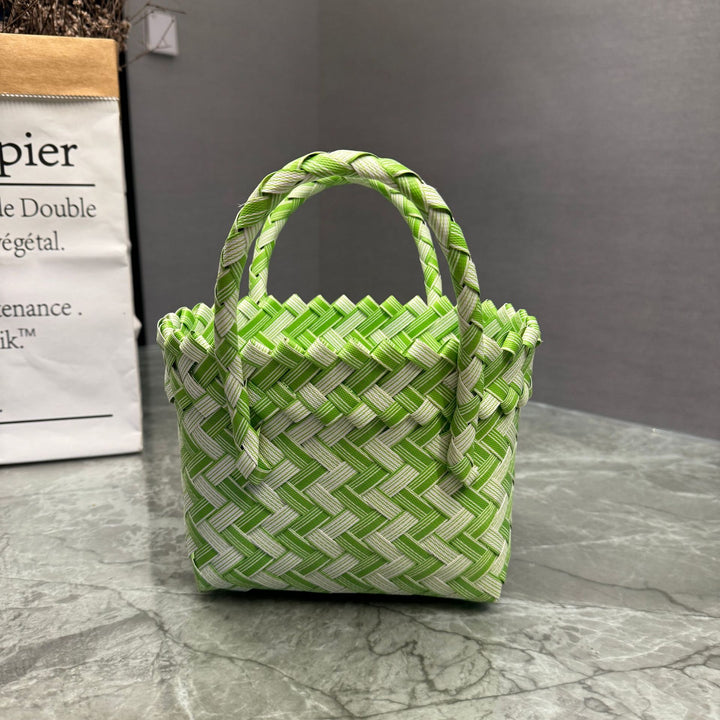 Handcrafted basket bag in stylish design Kalsten