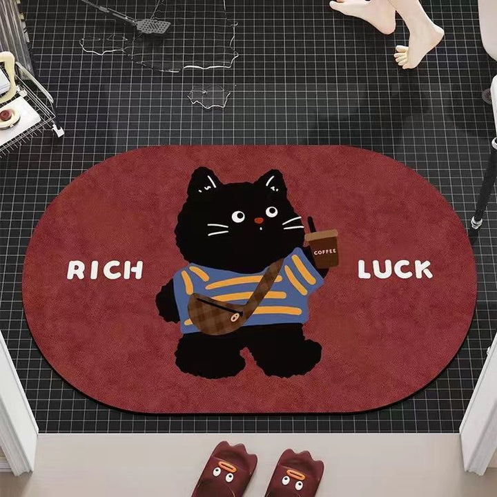 Cartoon-Themed Plush Area Mat