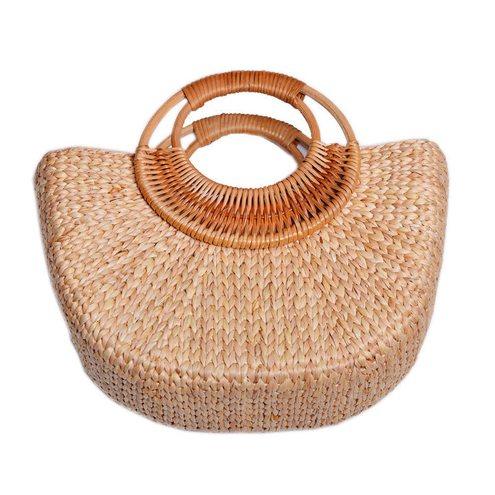 Women handcrafted beach bag with braided handles Kalsten