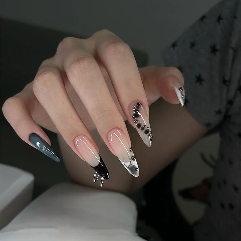 Artistic Oversized Stiletto Nail Enhancements