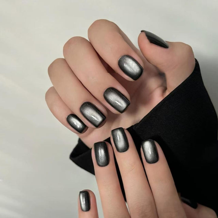 Artistic Press-On Nail Set with Celestial Design Kalsten