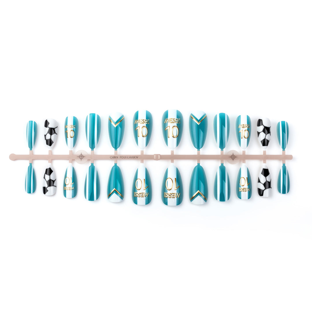Glamorous Sporty Artificial Nail Set Kalsten