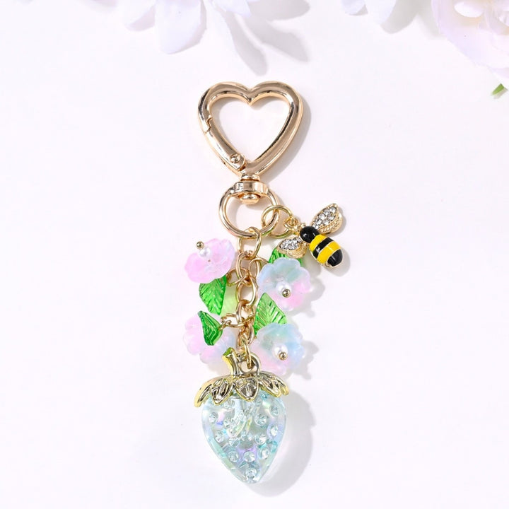 Keychain with Fruity Strawberry Design Kalsten
