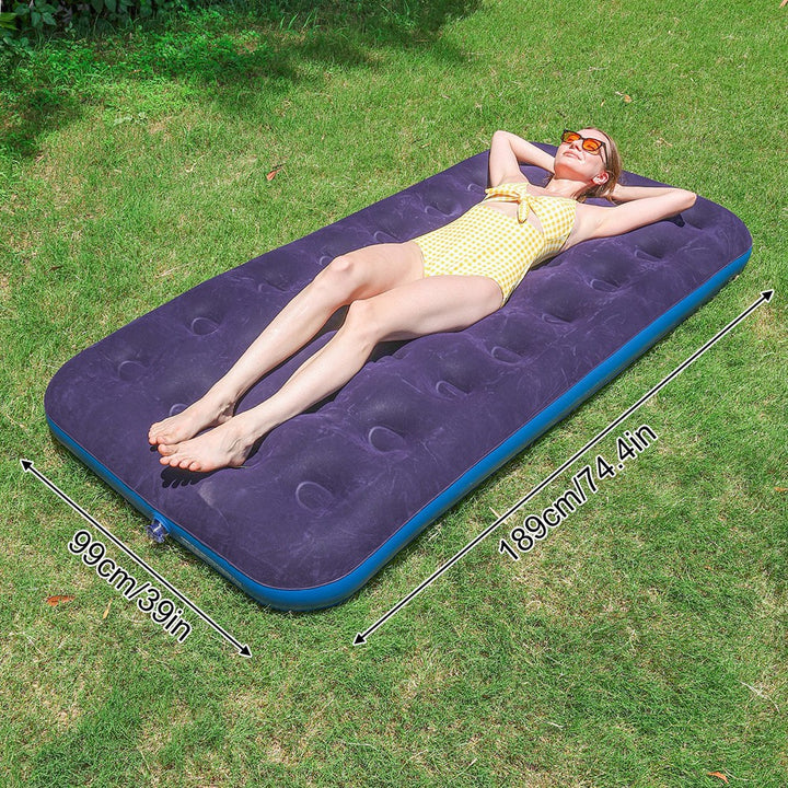 Ladies Inflatable Luxury Air Mattress with Soft Velours Surface Kalsten