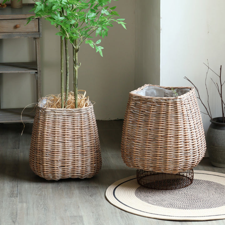 Large Handmade Laundry Basket with Natural Design Kalsten
