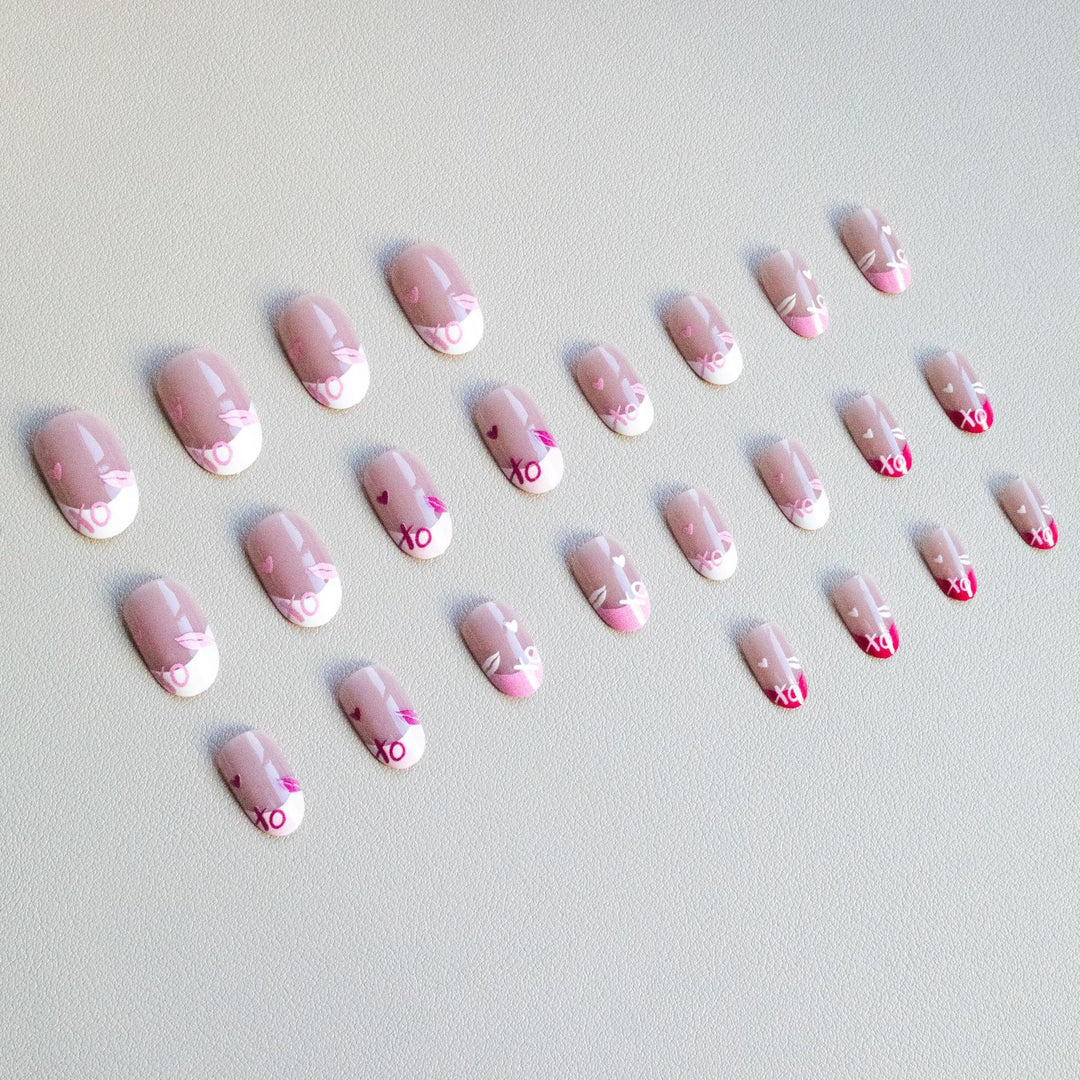 Heart-Themed Gel Nail Art Set