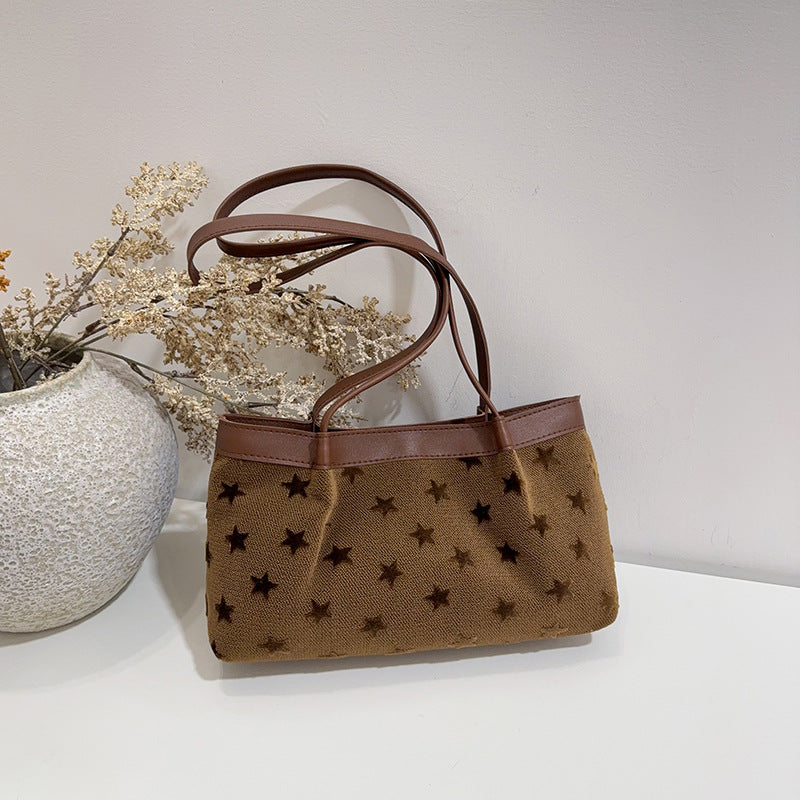 Star-Embellished Shoulder Bag