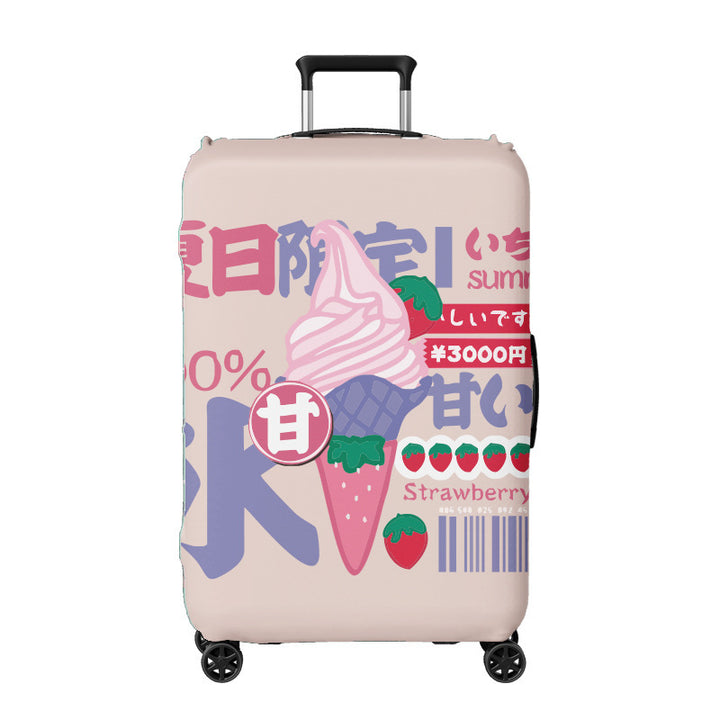 Unisex hard-shell travel suitcase with creative ice cream design Kalsten