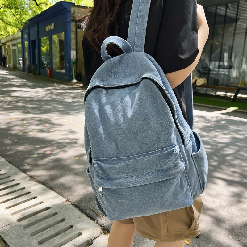 Stylish Casual Denim Backpack Kalsten