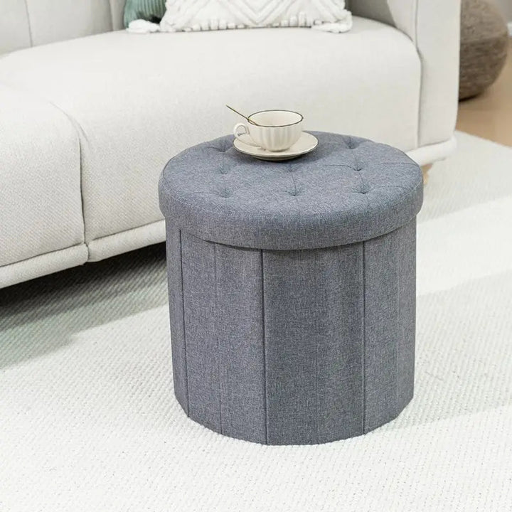 Folding Storage Pouf Kalsten