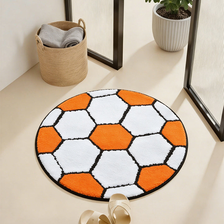 Soccer Theme Bath Mat Kalsten