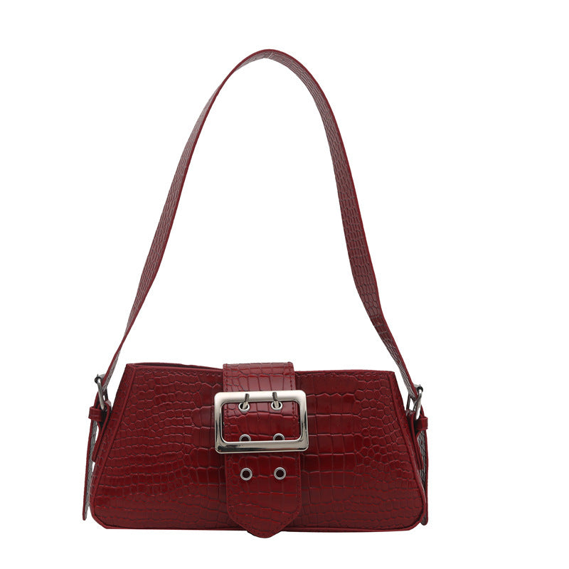 Croc-Embossed Handbag