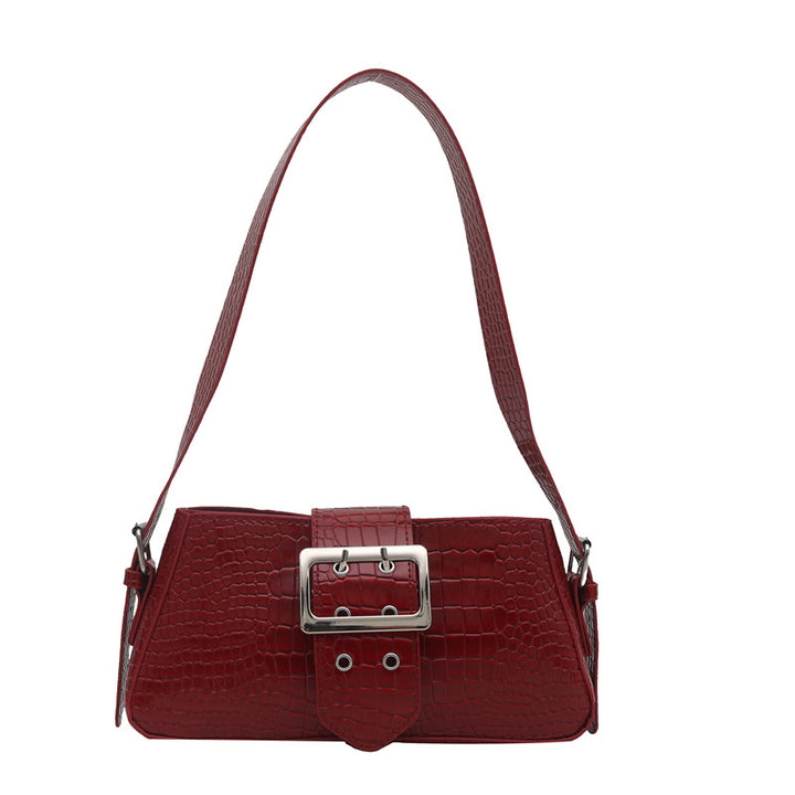 Croc-Embossed Handbag