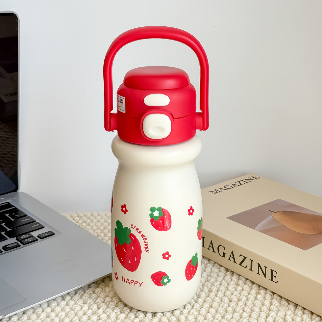 Insulated drinking bottle with cheerful strawberry design Kalsten