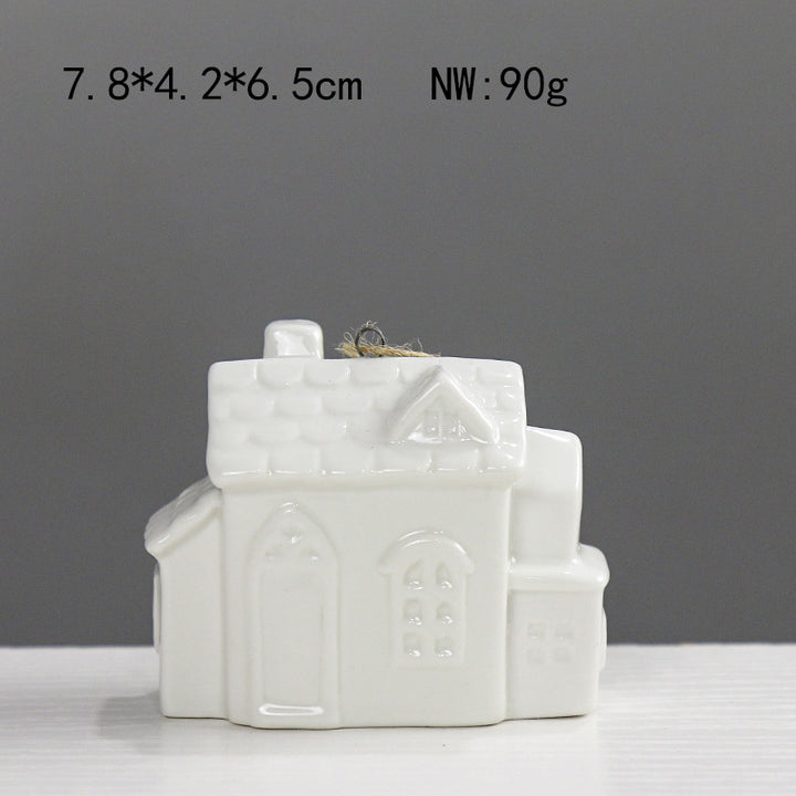 Decorative Ceramic House Figurine Kalsten