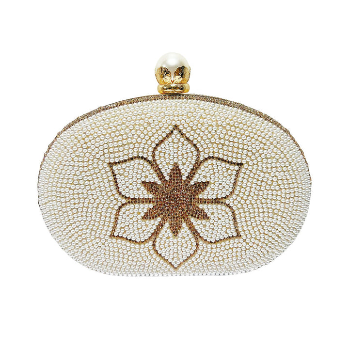 Pearl Beaded Evening Clutch