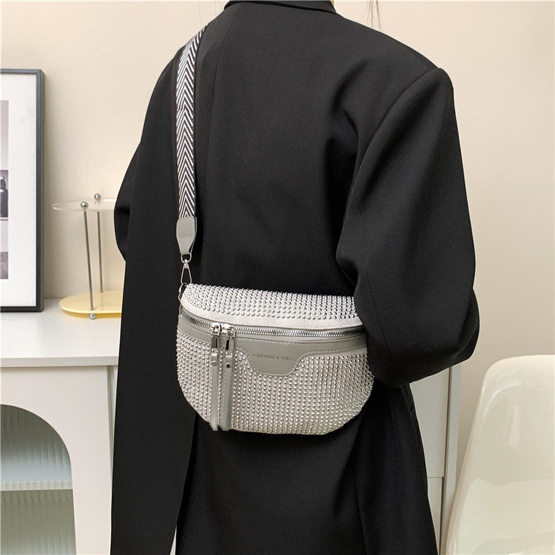 Stylish Rhinestone Embellished Mini Crossbody Bag Kalsten