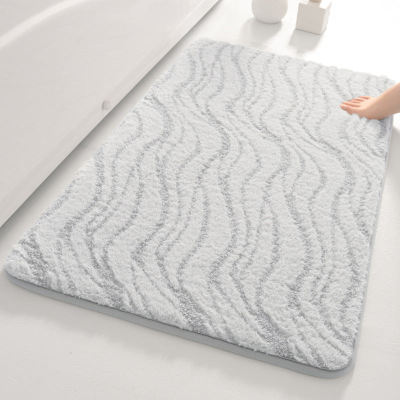 Soft Wave Pattern Bathroom Mat Kalsten