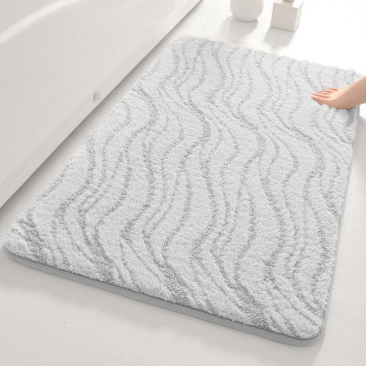 Soft Wave Pattern Bathroom Mat Kalsten