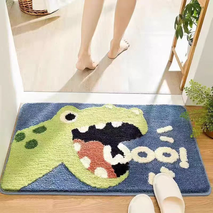 Plush Bathroom Quote Mat