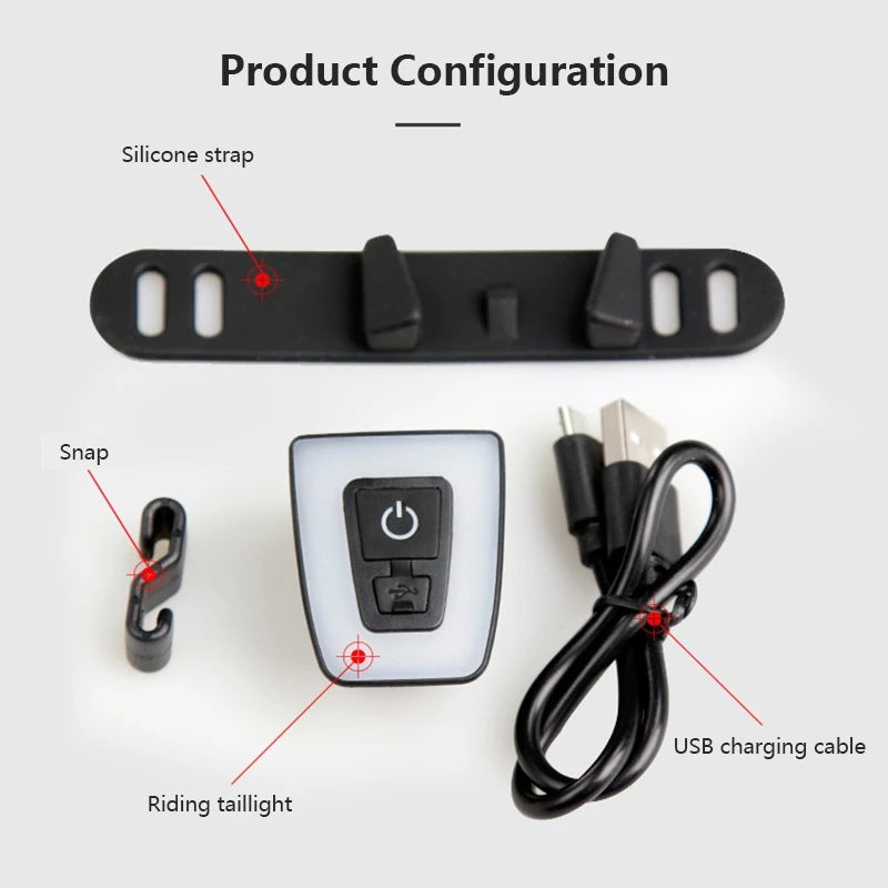 USB Rechargeable Bicycle Taillight Kalsten