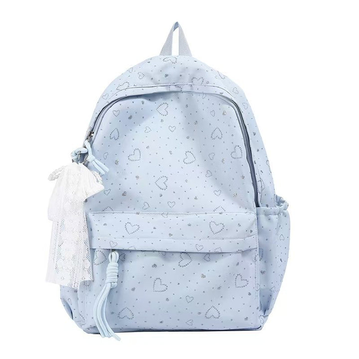 Heart-Embellished Casual Backpack Kalsten