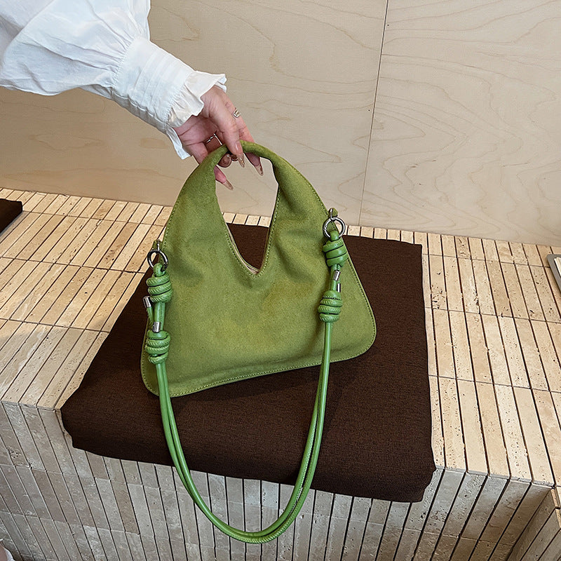 Suede Hobo Bag