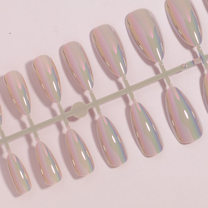 Iridescent Press-On Nail Tips Kalsten