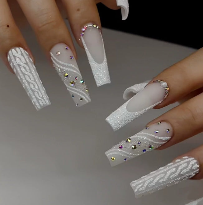 Elegant 3D Decorative Acrylic Nail Art Extensions Kalsten