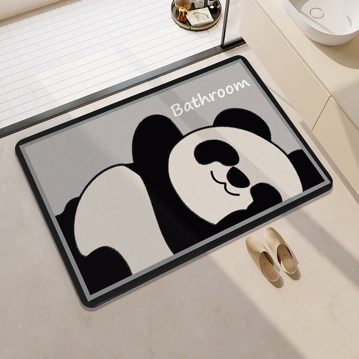 Orange-Themed Bathroom Mat Kalsten