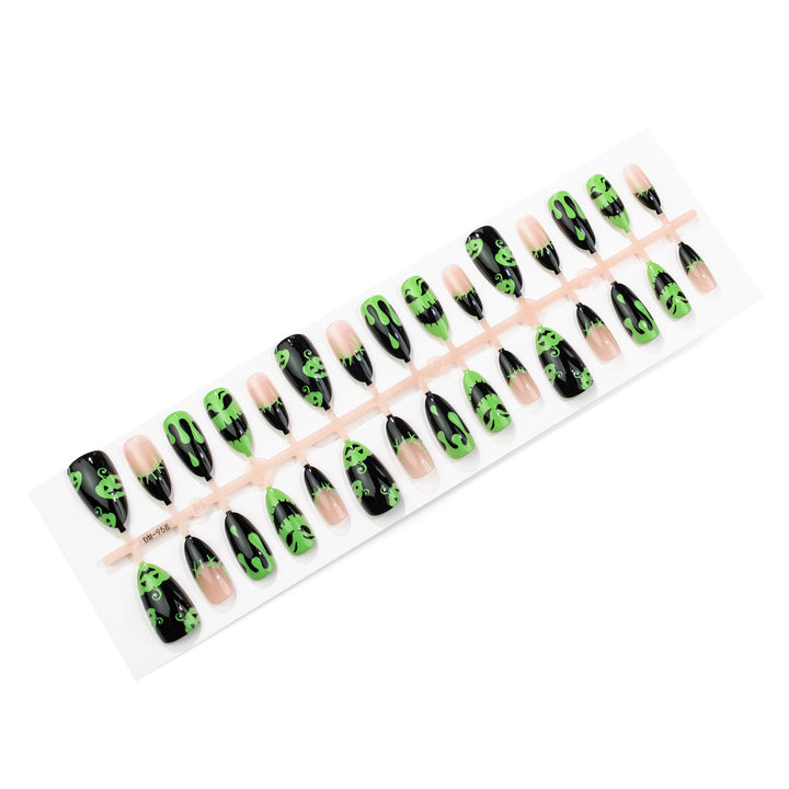 Gothic-Inspired Themed Press-On Nail Art Set