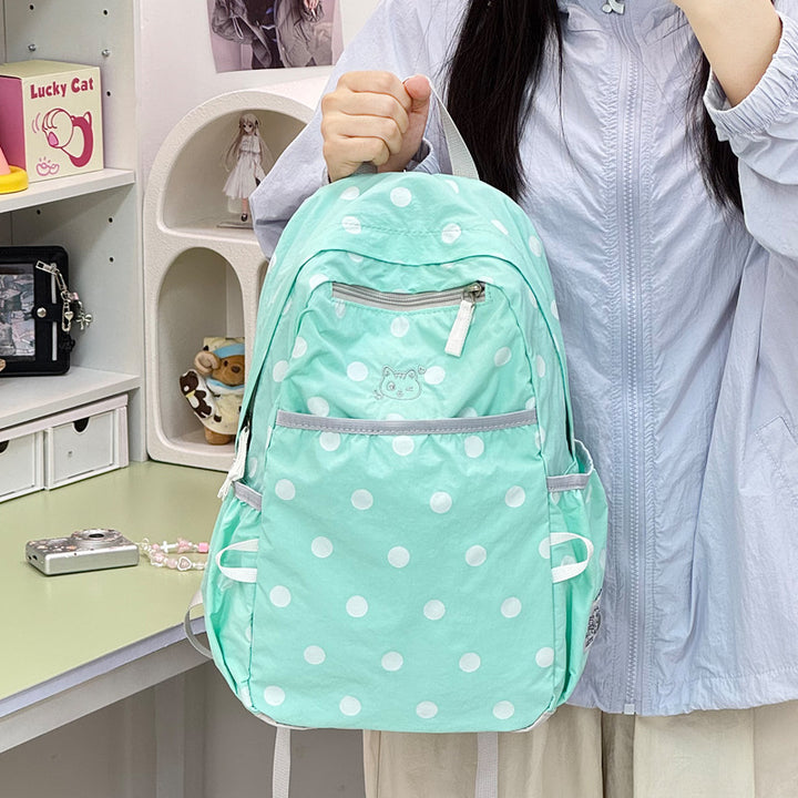 Stylish Polka Dot Casual Backpack Kalsten 1791205343