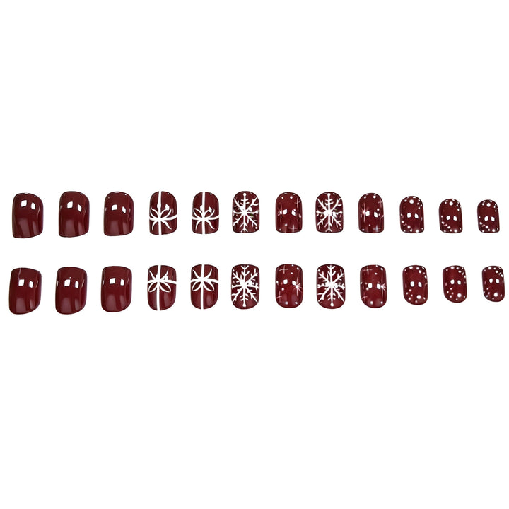 Festive Snowflake Nail Art Enhancements Kalsten