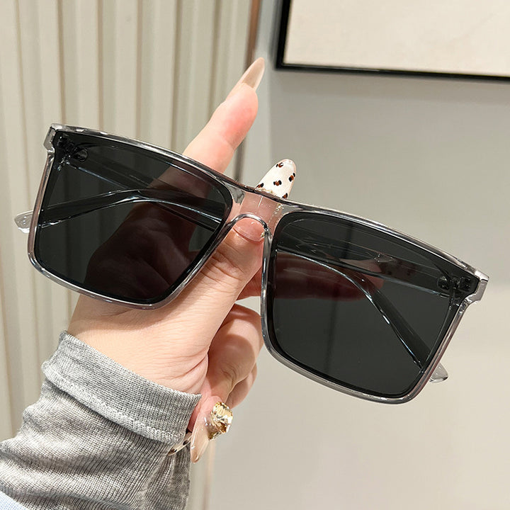 Women's trendy square sunglasses with UV protection and stylish transparent frame Kalsten
