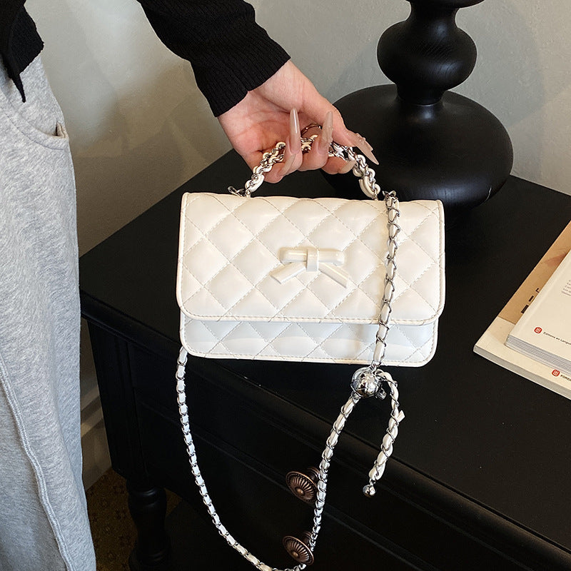 Quilted Bow-Detail Crossbody Bag Kalsten