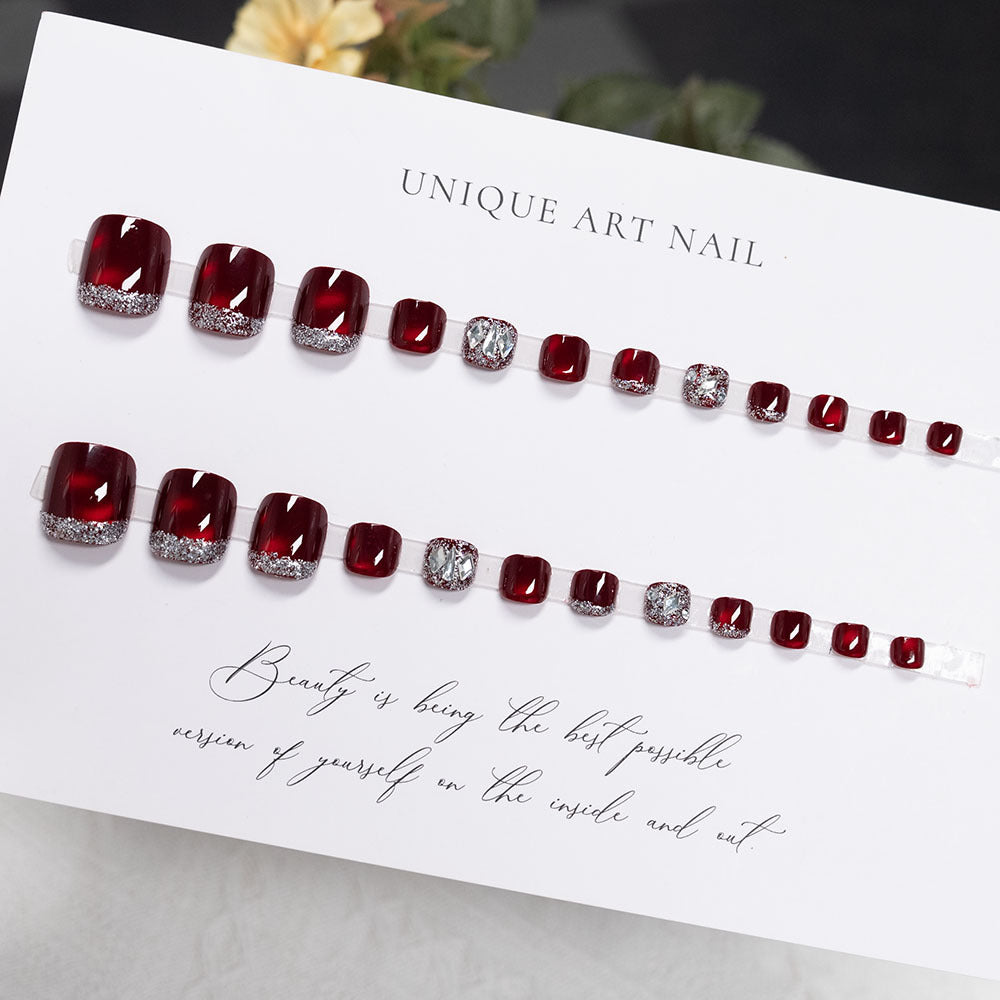 Decorative Glitter Pedicure Nail Art  1791110449