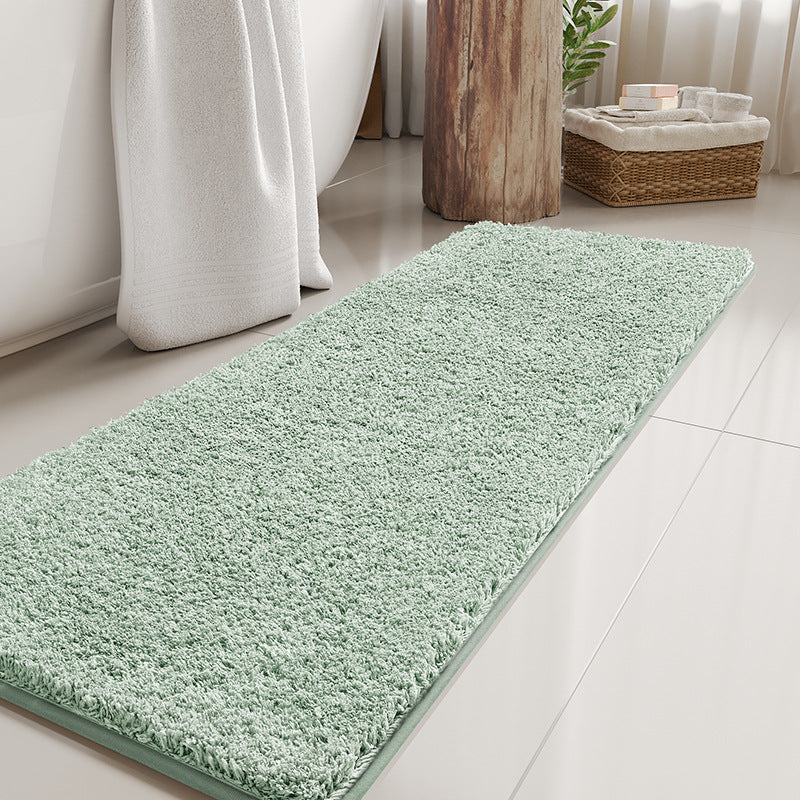 Plush Textured Bathroom Runner