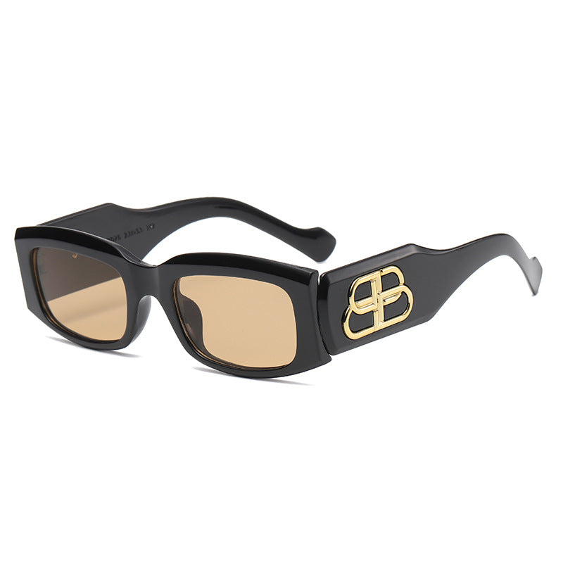 Women's fashionable square sunglasses with luxurious frame accents Kalsten