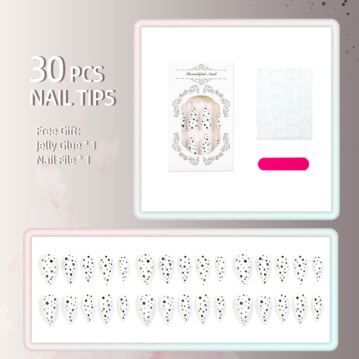 Elegant Pointed Press-On Nail Set