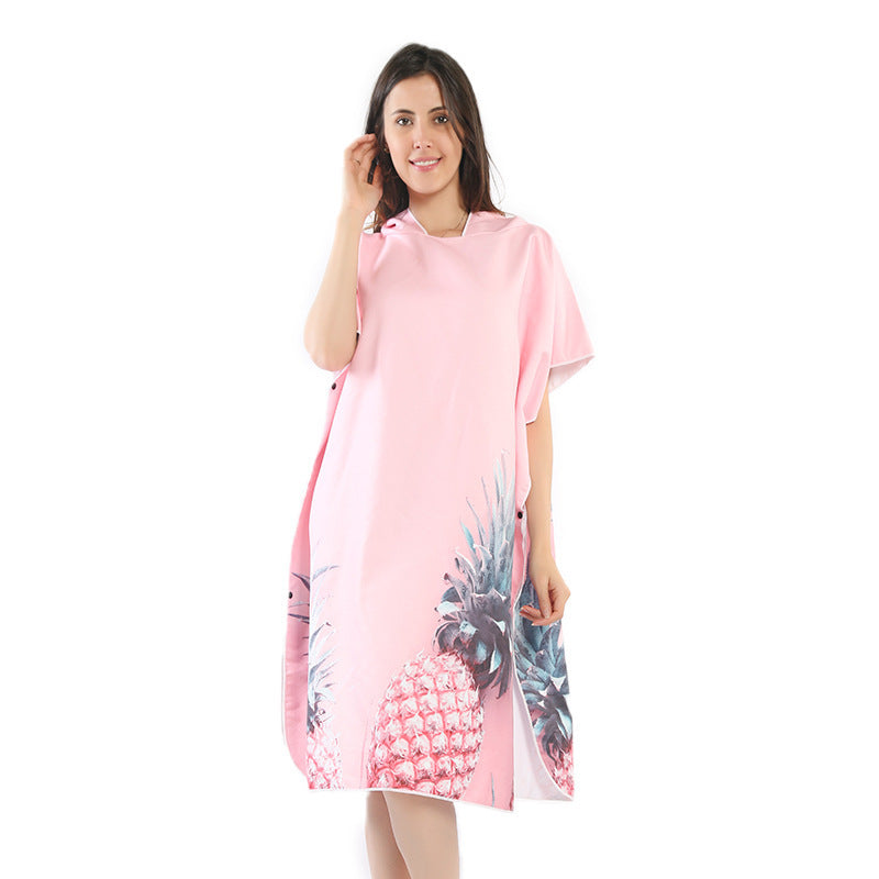 Beach dress with tropical print Kalsten