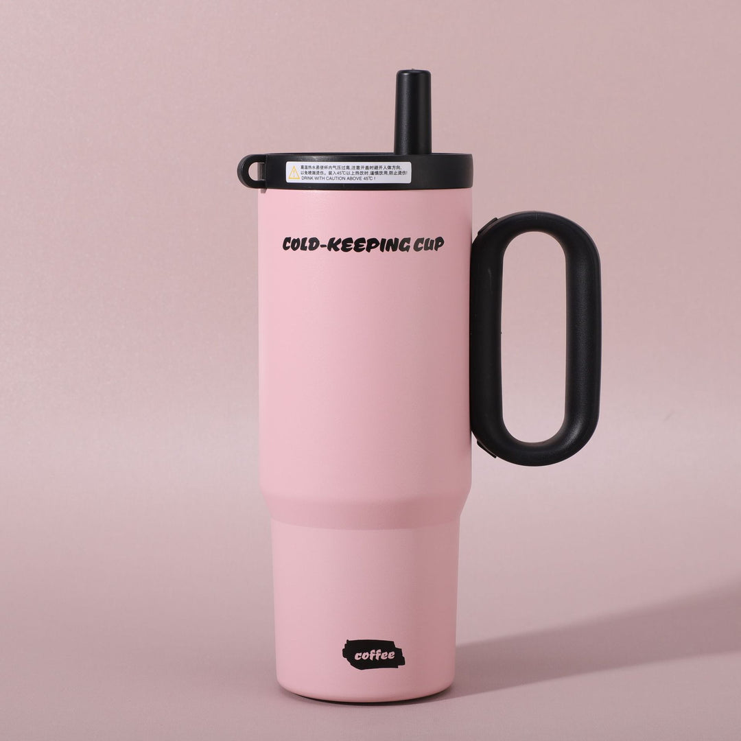 Ladies insulated coffee mug with carrying handle Kalsten