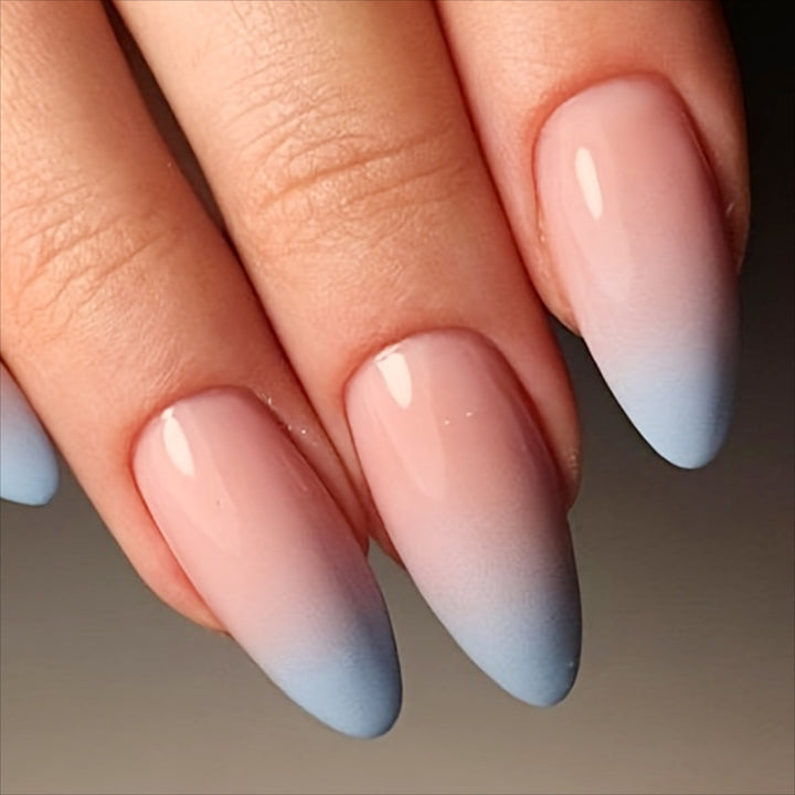 Gradient Ombre Stiletto Nail Art