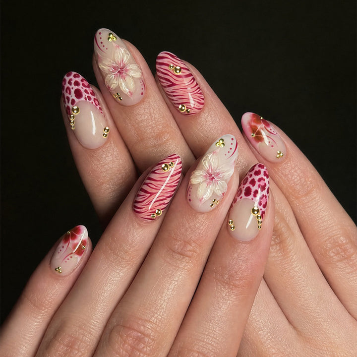 Floral Design Press-On Nail Set Kalsten 1788495338
