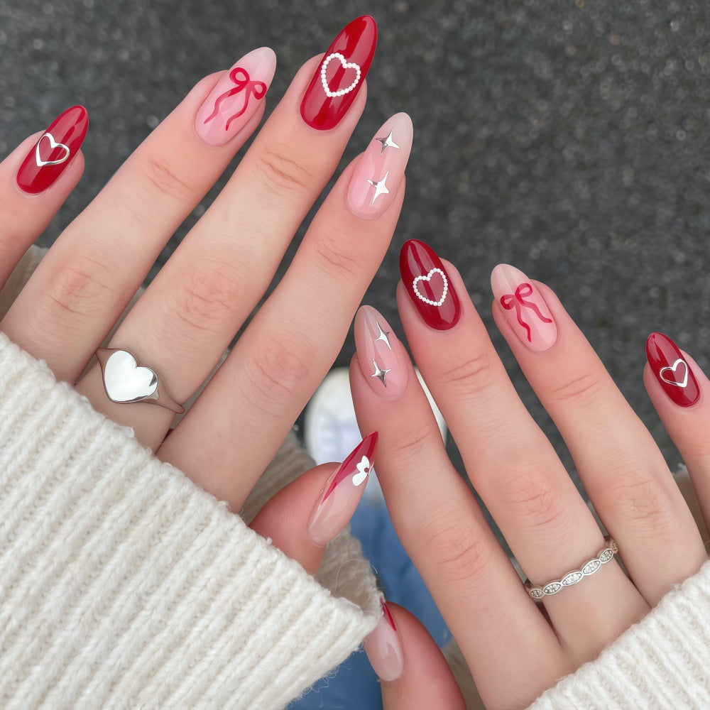 Artistic Heart Motif Art Nails Kalsten