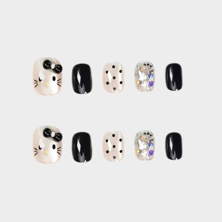 Premium Glittering Press-On Nail Extensions Kalsten
