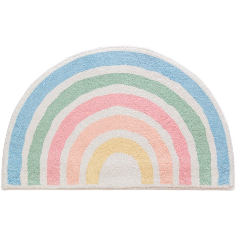 Rainbow-Themed Soft Plush Floor Mat Kalsten