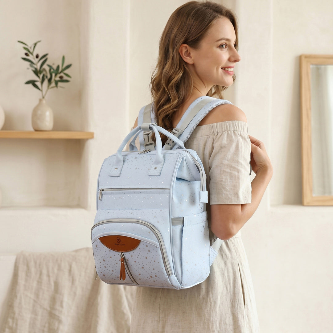 Stylish Multi-Pocket Diaper Backpack Kalsten