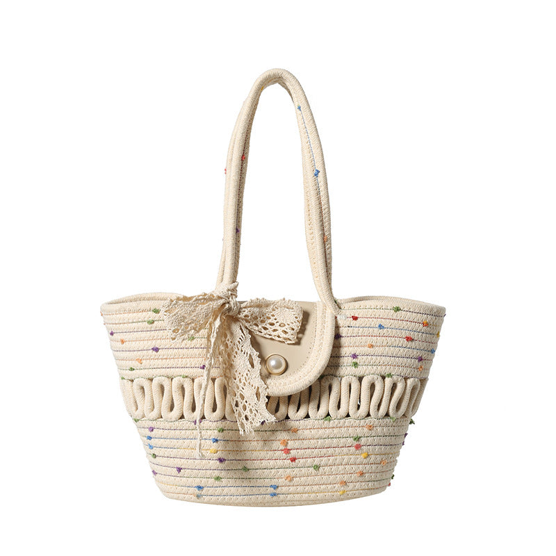 Colorful Woven Tote Bag