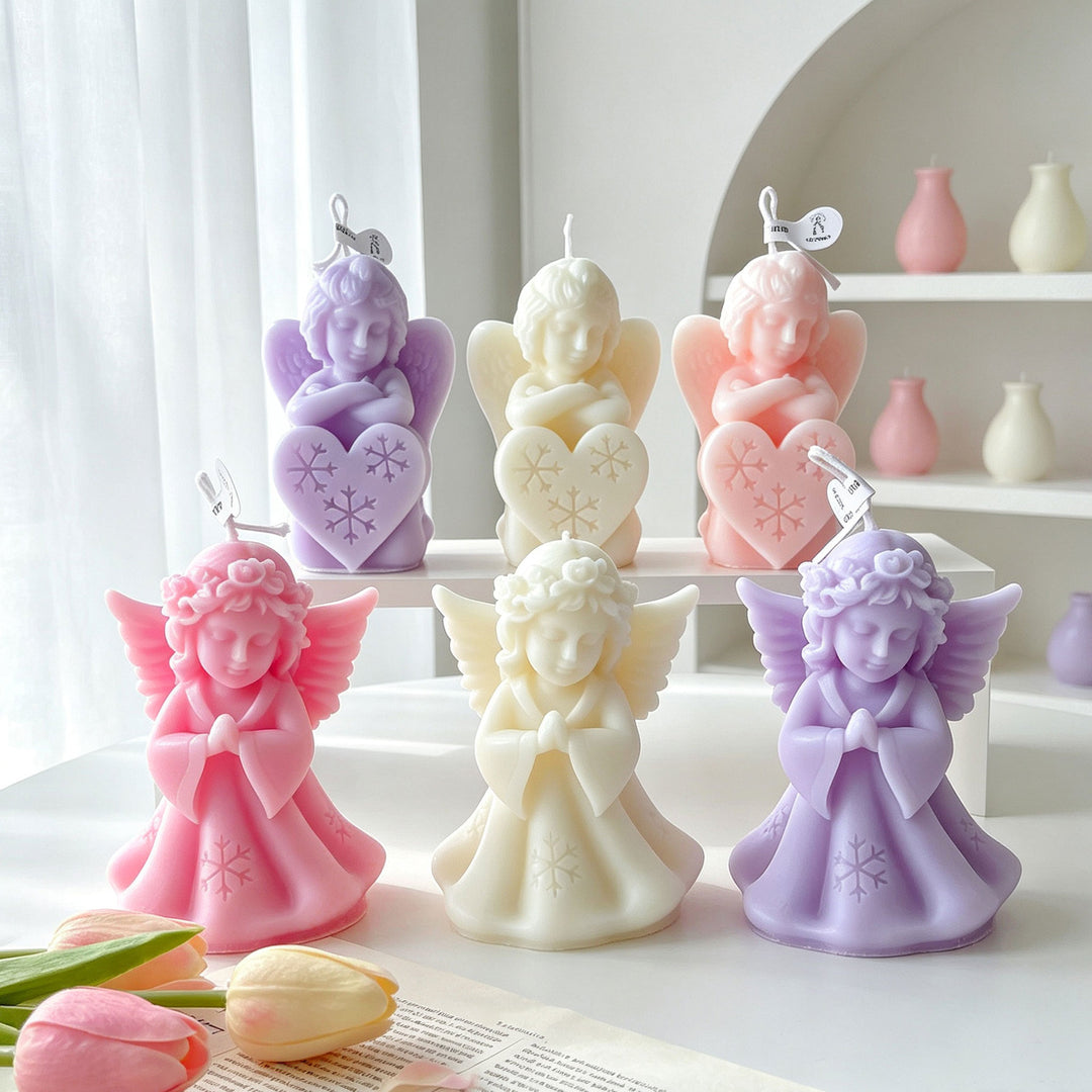 Sculpted Angel Figurine Candle